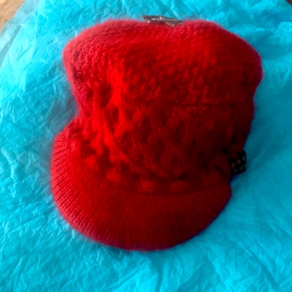 NWT: FOSSIL Knit  Hat w/Visor Beanie - Picture 8 of 11